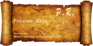 Potzner Rita névjegykártya